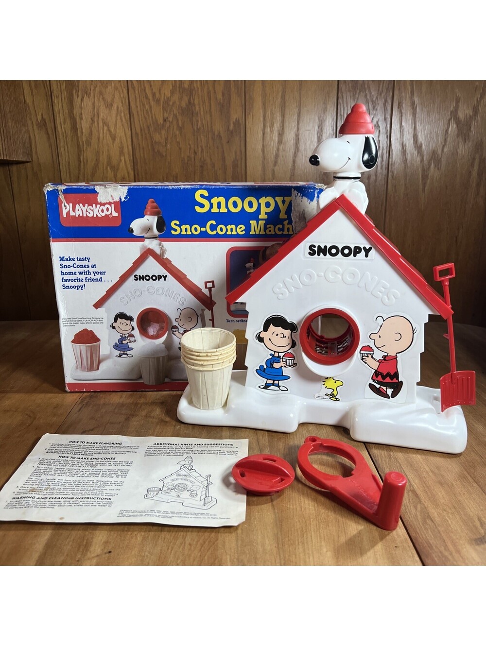 1989 Playskool Snoopy Sno-Cone Machine